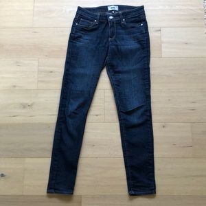 Paige low rise jeans - dark wash